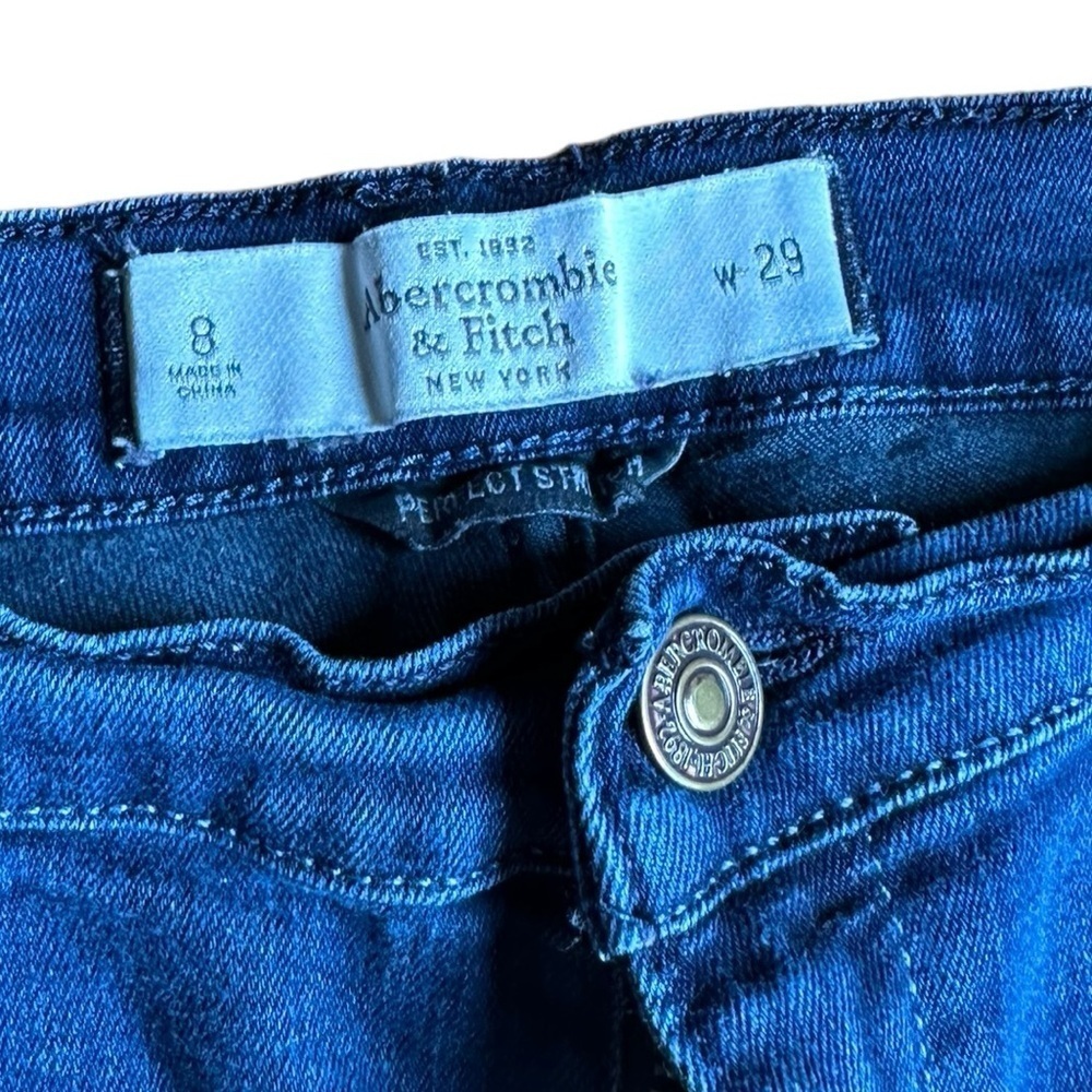 Abercrombie & Fitch Capri Skinny Perfect Stretch Jeans Size 8 Waist 29 - Picture 4 of 6
